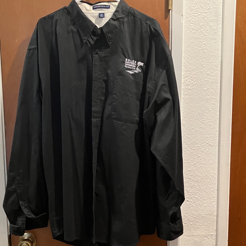 Port Authority Black Dress Shirt  Rolex Monterey Motorsports Reunion